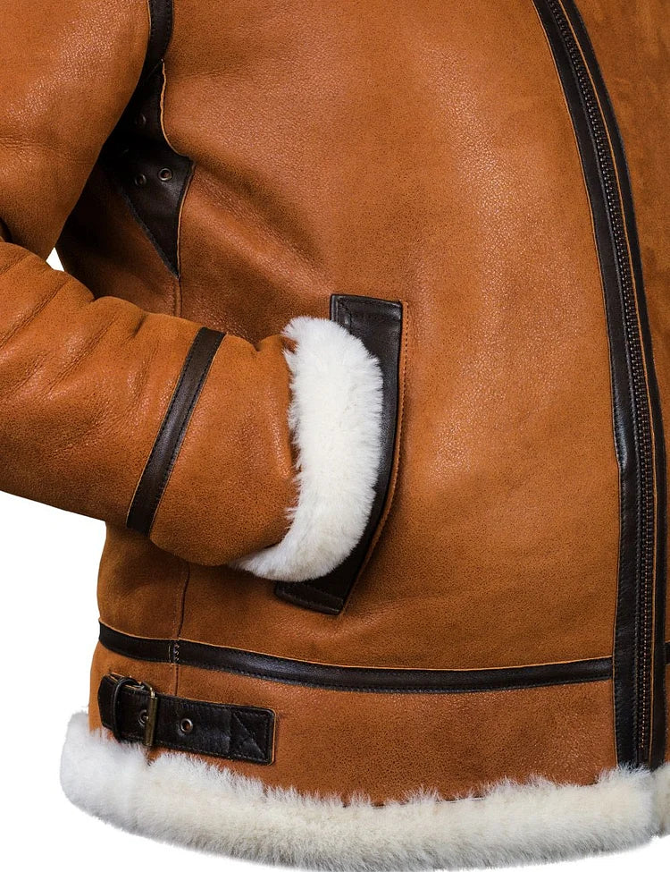 Hugo™TM| Maze Manteau d'hiver en cuir