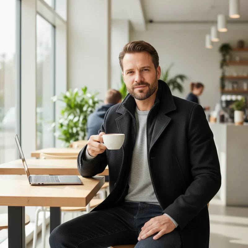 PEAKY • Manteau deux pieces pour homme : style et chaleur au quotidien