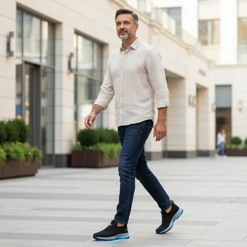 FlexReliefTM – Chaussures orthopediques sans lacets pour homme