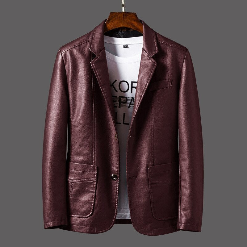 Hugo™TM| Veste homme en cuir James