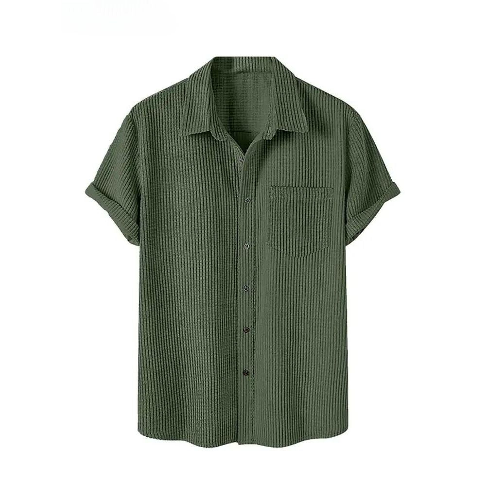 Shirt manches courtes en velours cotele | Weston™TM