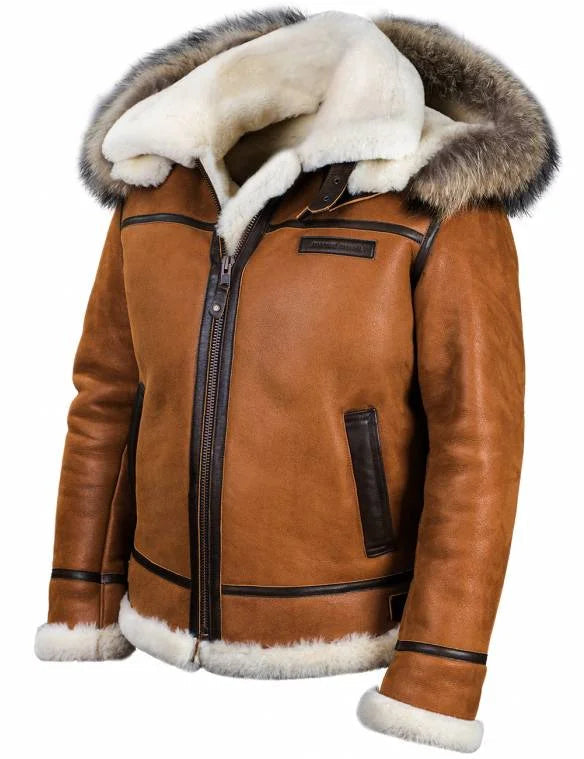 Hugo™TM| Maze Manteau d'hiver en cuir