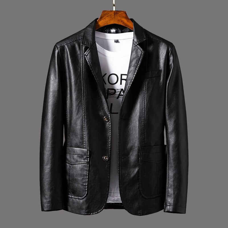 Hugo™TM| Veste homme en cuir James