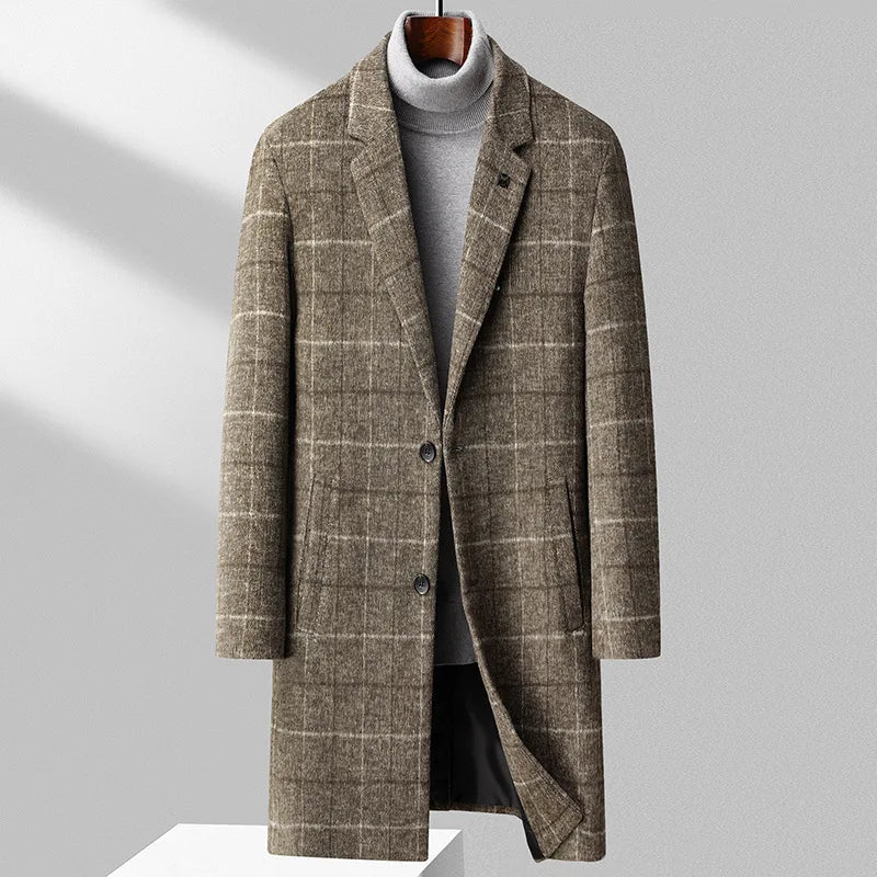 Hugo™TM| Manteau en Laine Chess