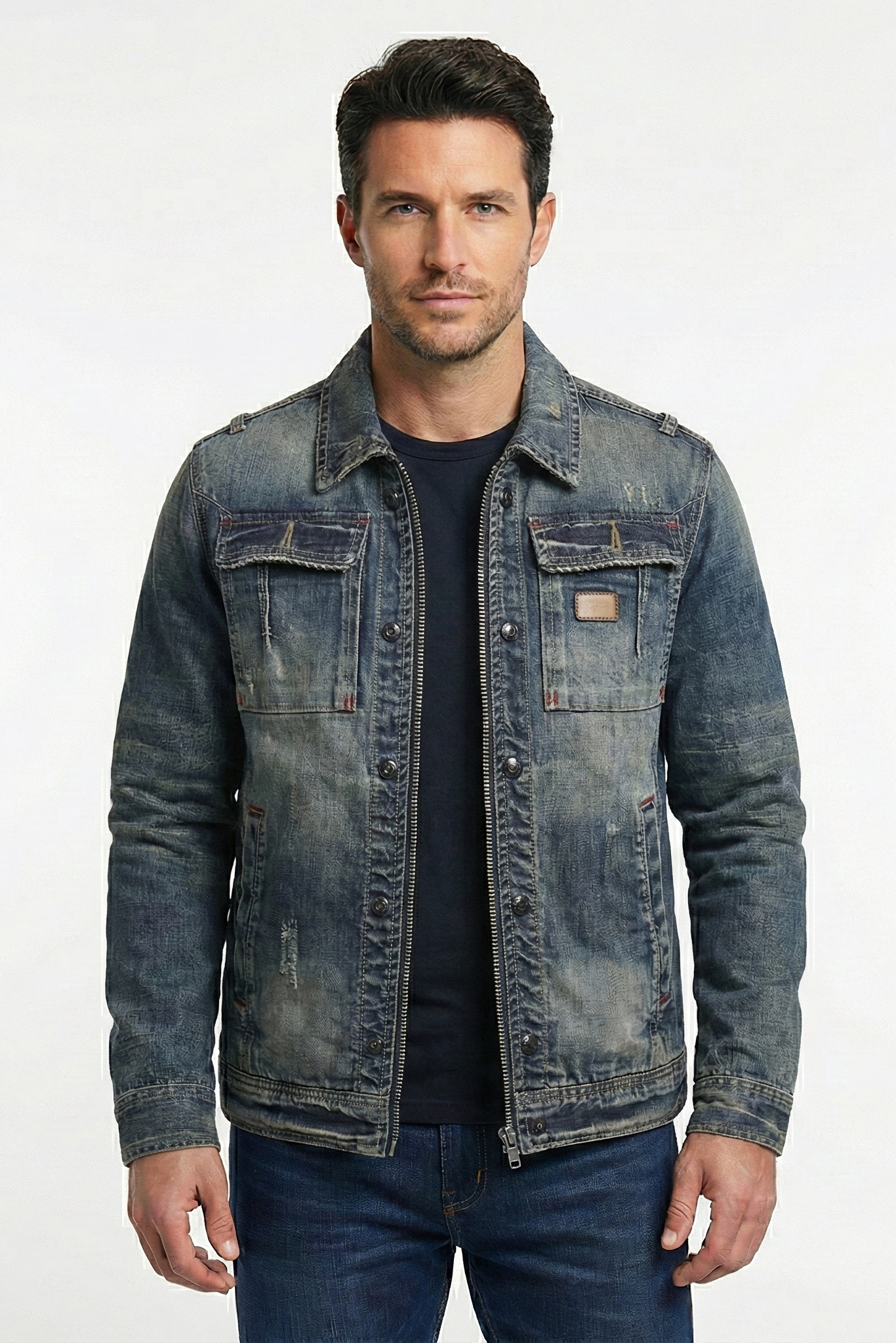 Shess | Veste en Denim Retro Carl