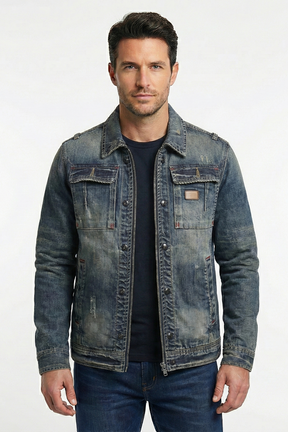 Shess | Veste en Denim Retro Carl