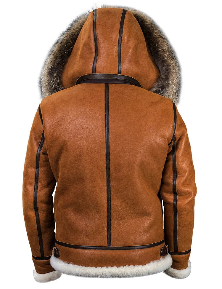Hugo™TM| Maze Manteau d'hiver en cuir