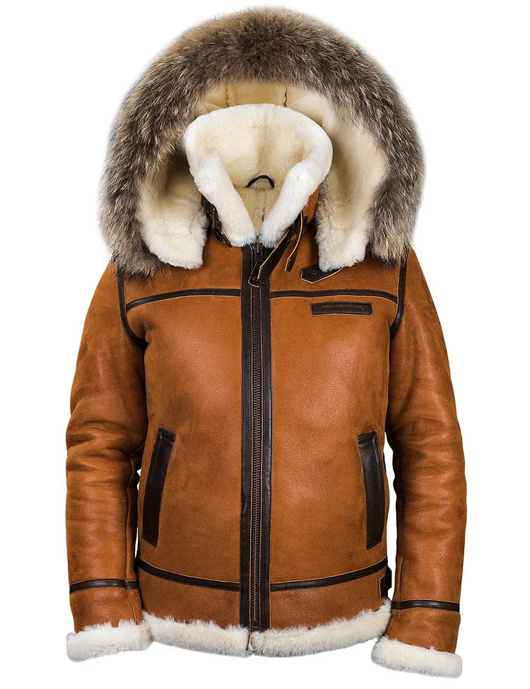 Hugo™TM| Maze Manteau d'hiver en cuir