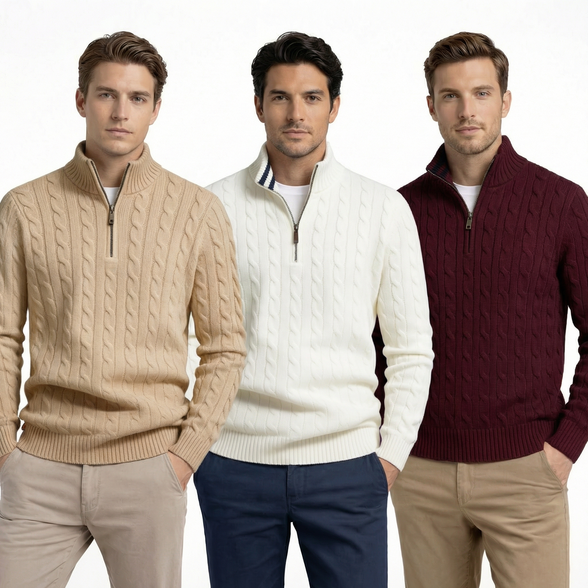 RL Elite Knit Zip Sweater Set